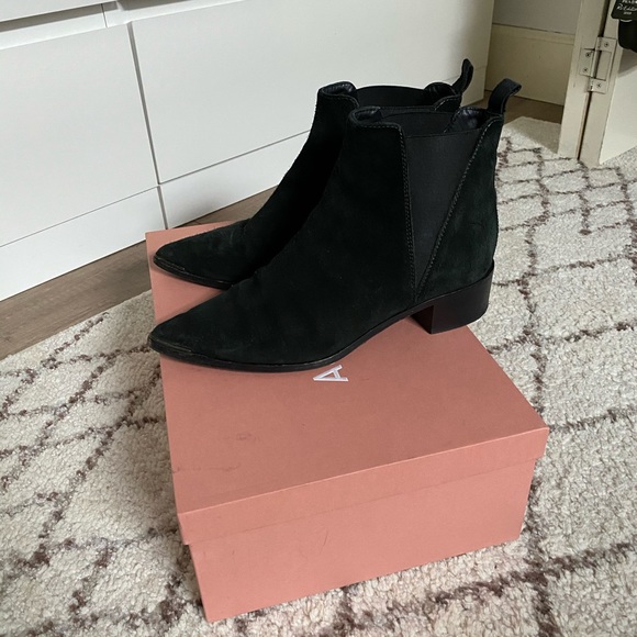 Acne Studios Jensen Boots - Emerald Suede - Sz 37 - Picture 9 of 11